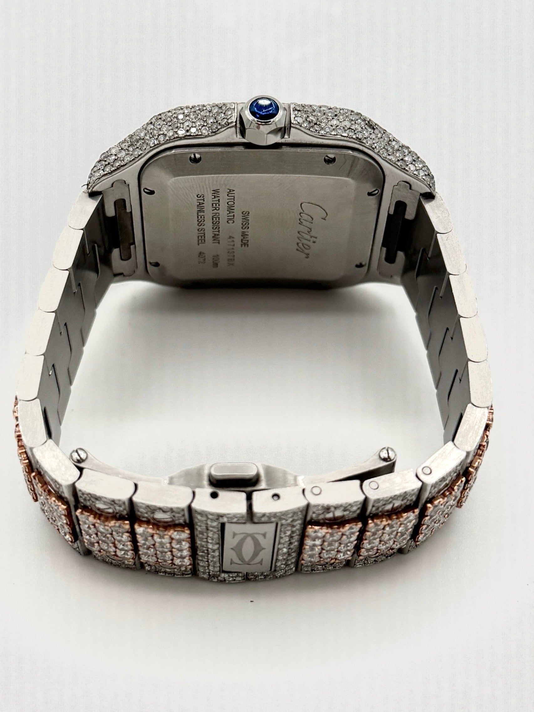 Iced-Out Santos XL Timepiece