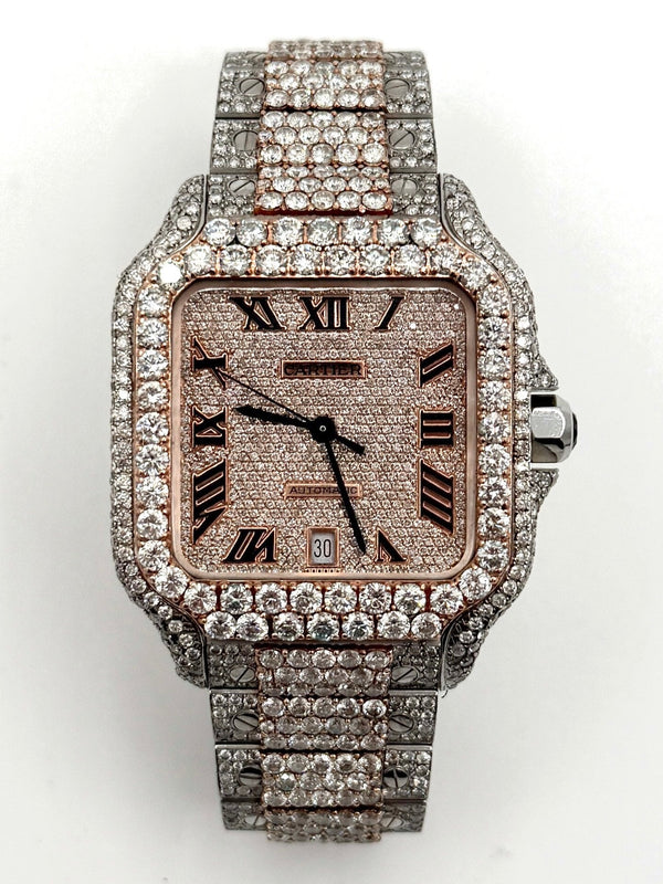 Iced-Out Santos XL Timepiece