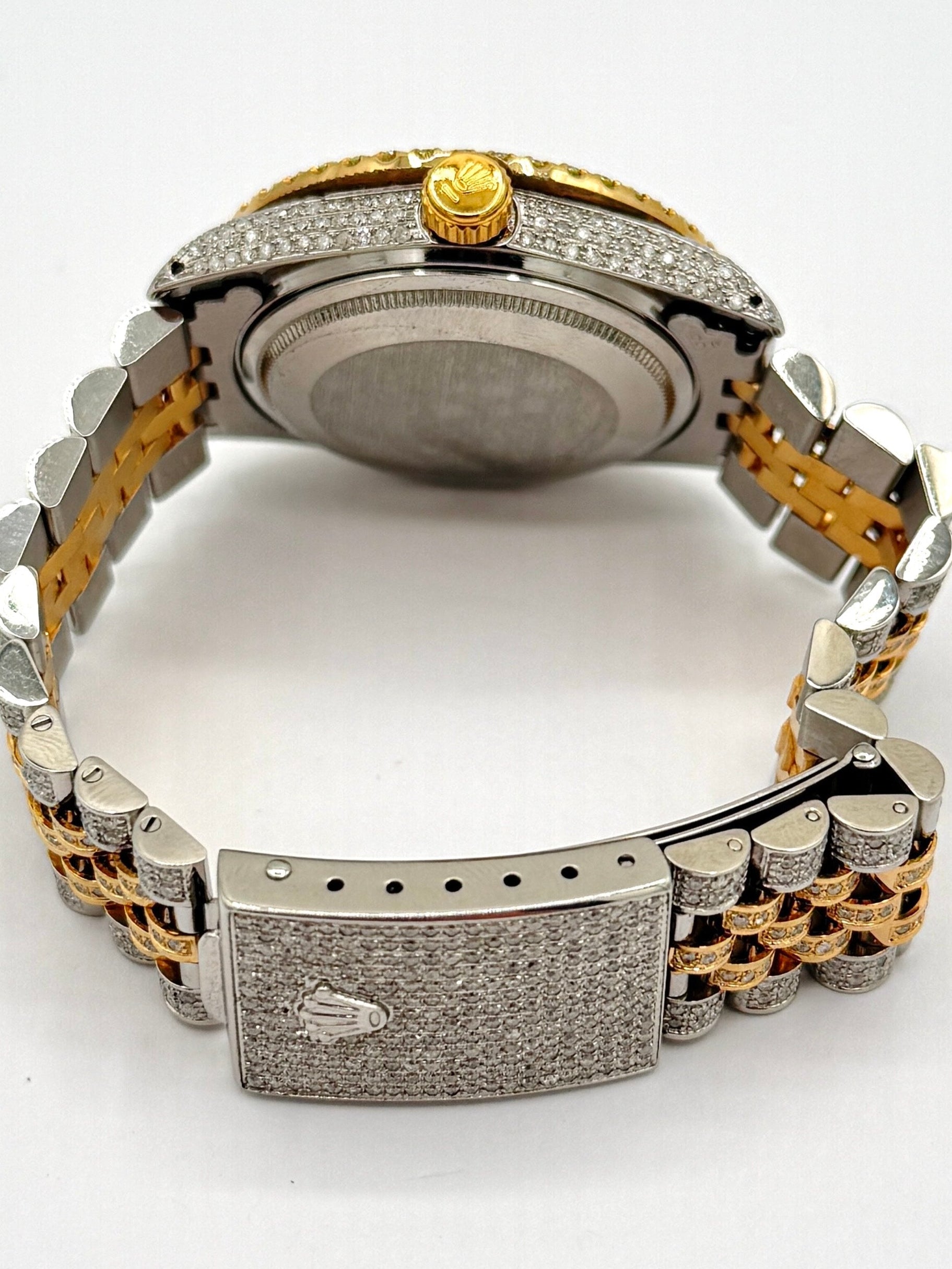 Pre-Owned Rolex Datejust Iced-Out Two-Tone
