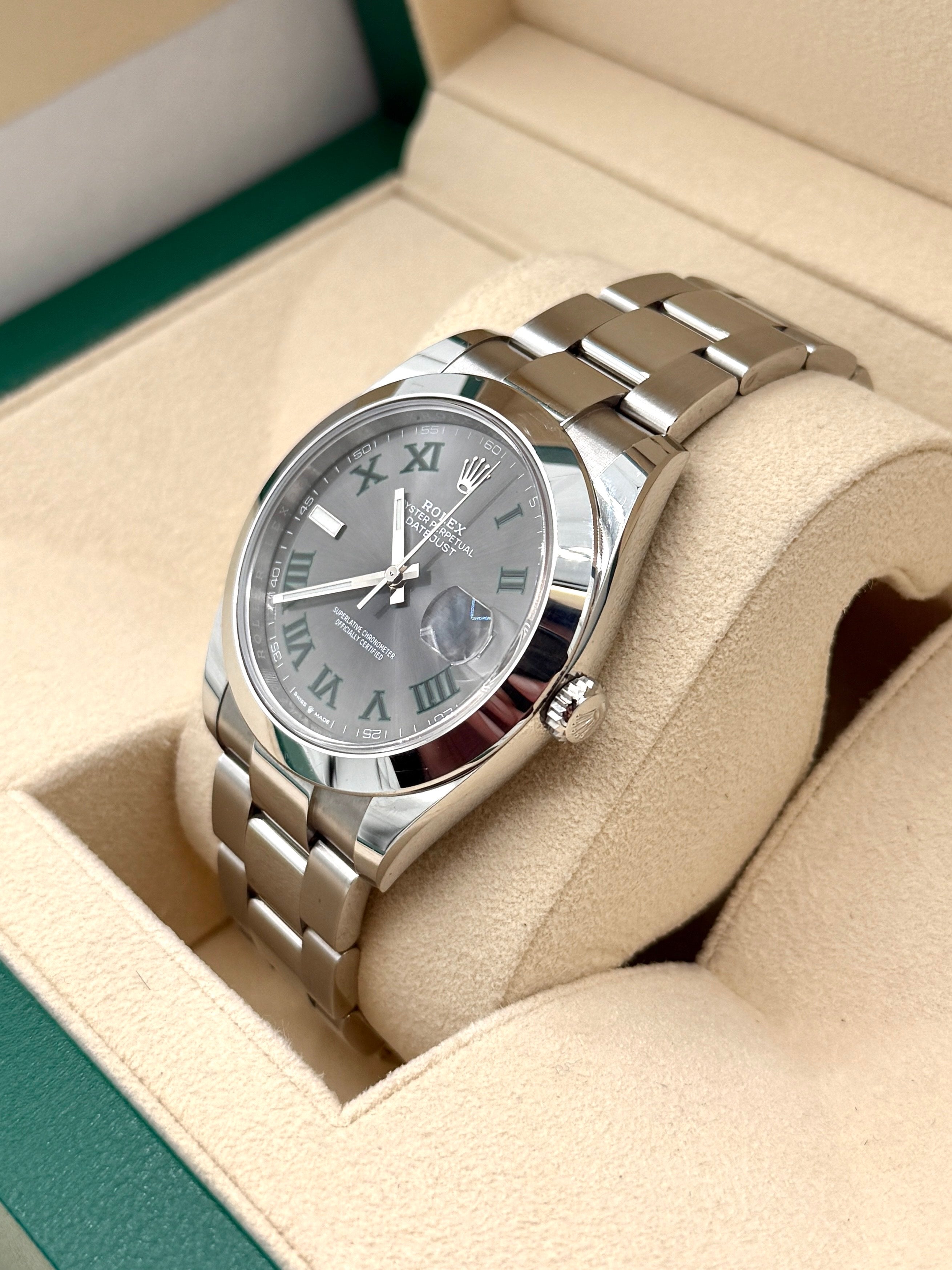 Pre-Owned Rolex Wimbledon Datejust Stainless Steel