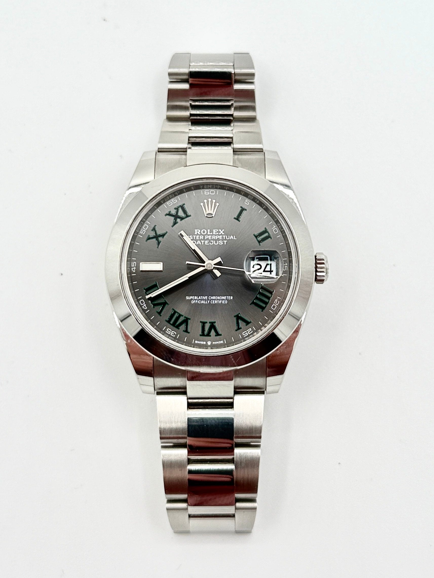 Pre-Owned Rolex Wimbledon Datejust Stainless Steel