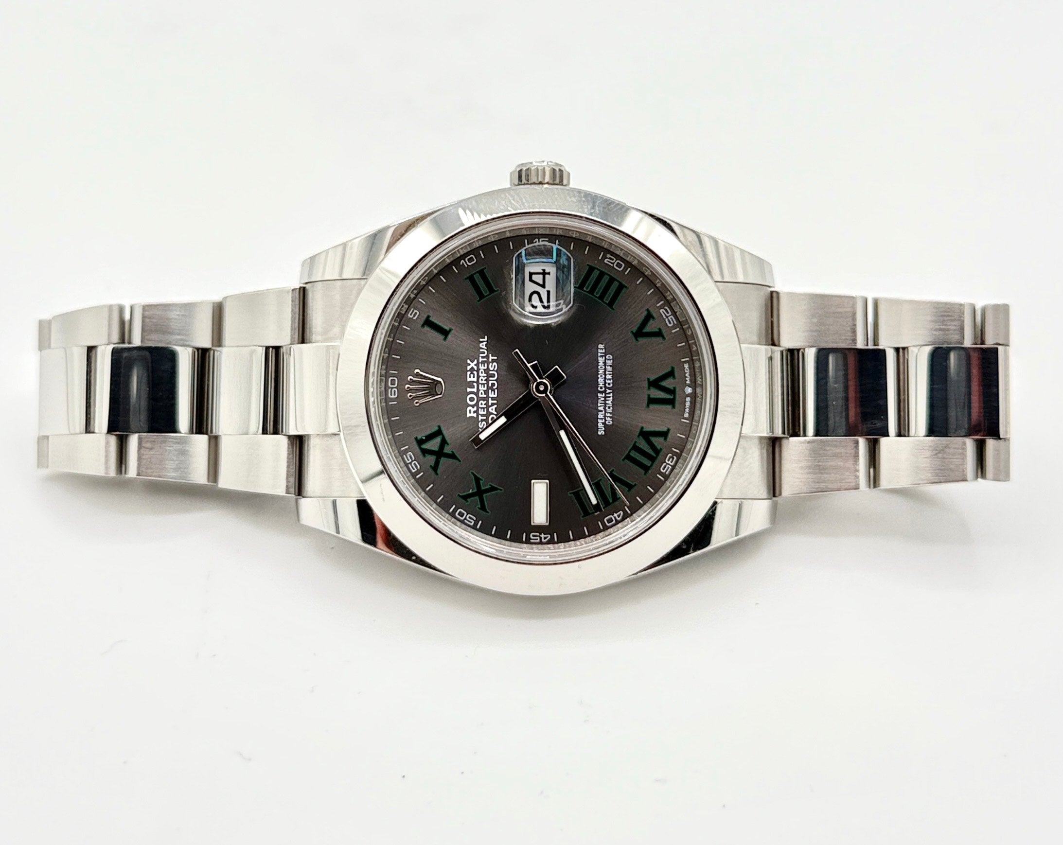 Pre-Owned Rolex Wimbledon Datejust Stainless Steel