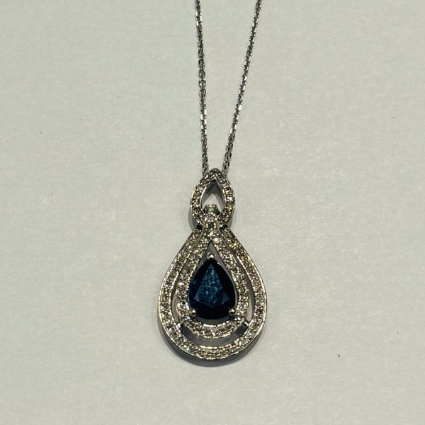 Sapphire and Diamond Pendant