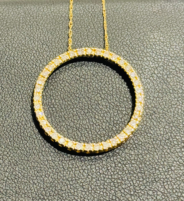 Circle Diamond Pendant