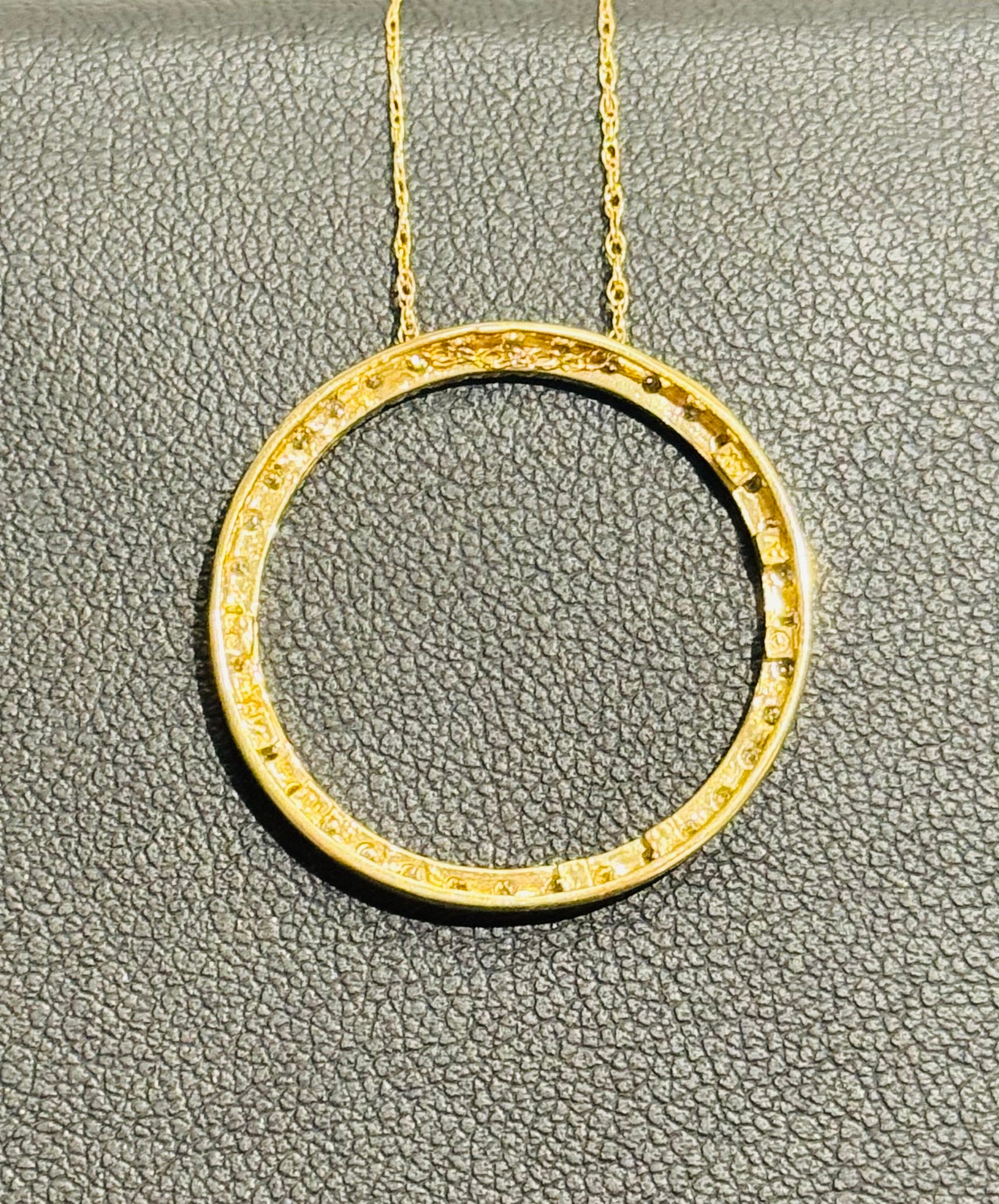 Circle Diamond Pendant