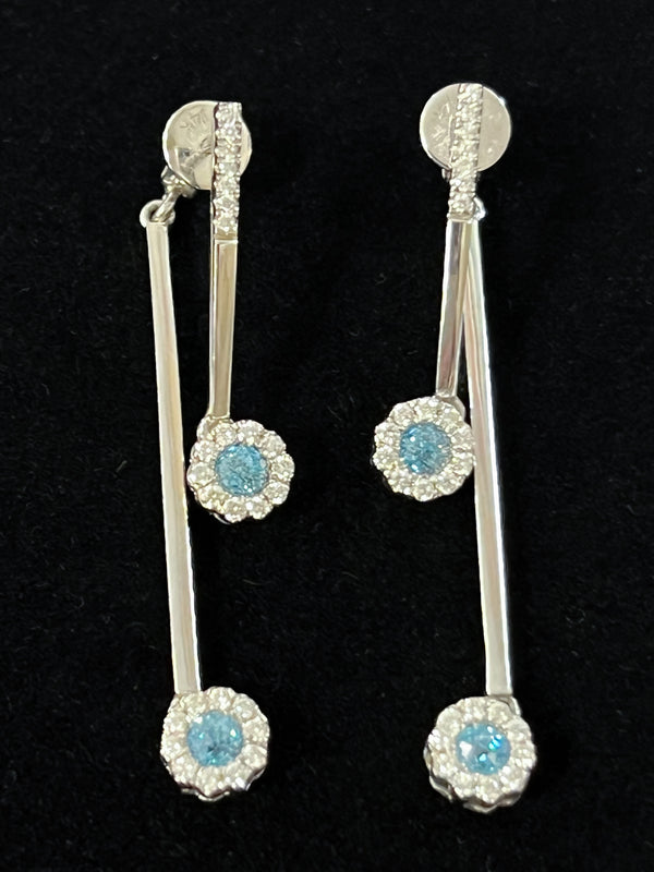 $749 Clearance 14 Karat Diamond Earrings