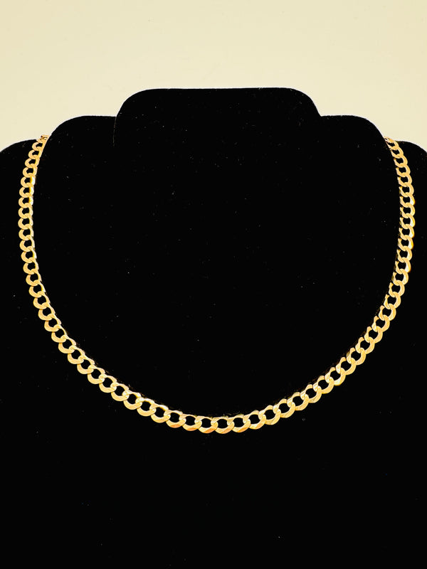 10k Yellow Gold Cuban Link Chain