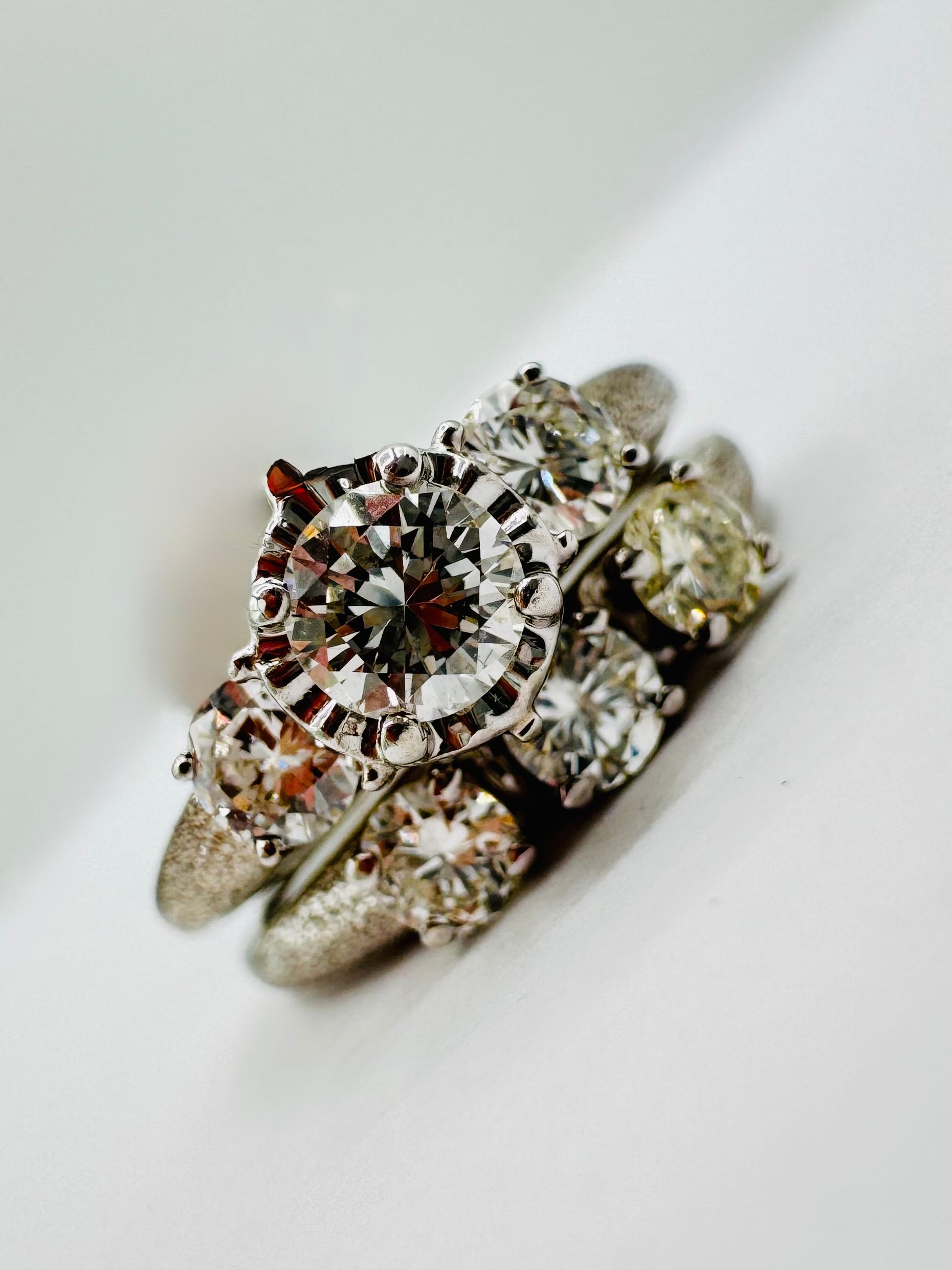 14k White Gold Diamond Wedding Set