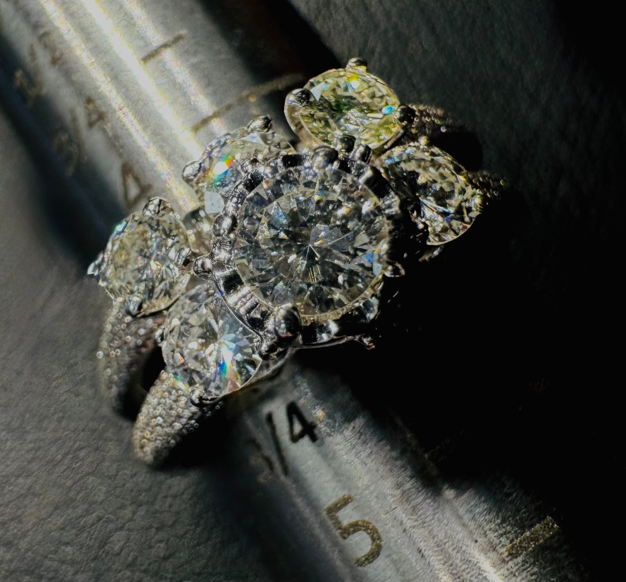 14k White Gold Diamond Wedding Set