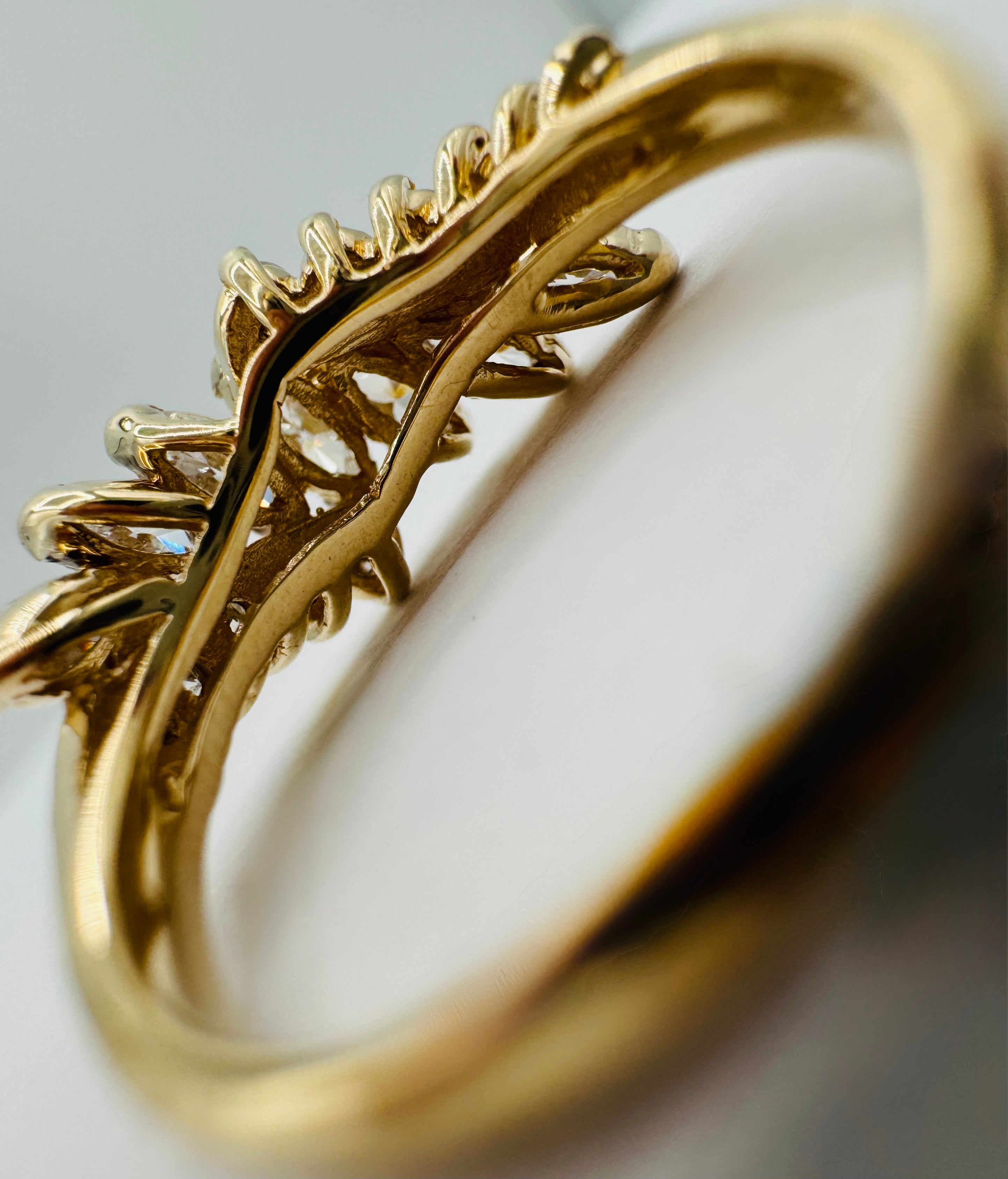 14k Yellow Gold Diamond Ring