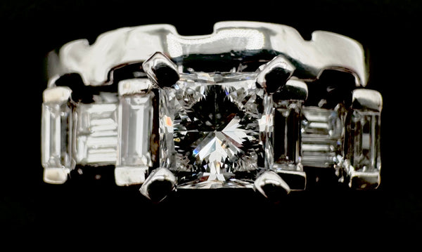 14k White Gold Diamond Wedding Set