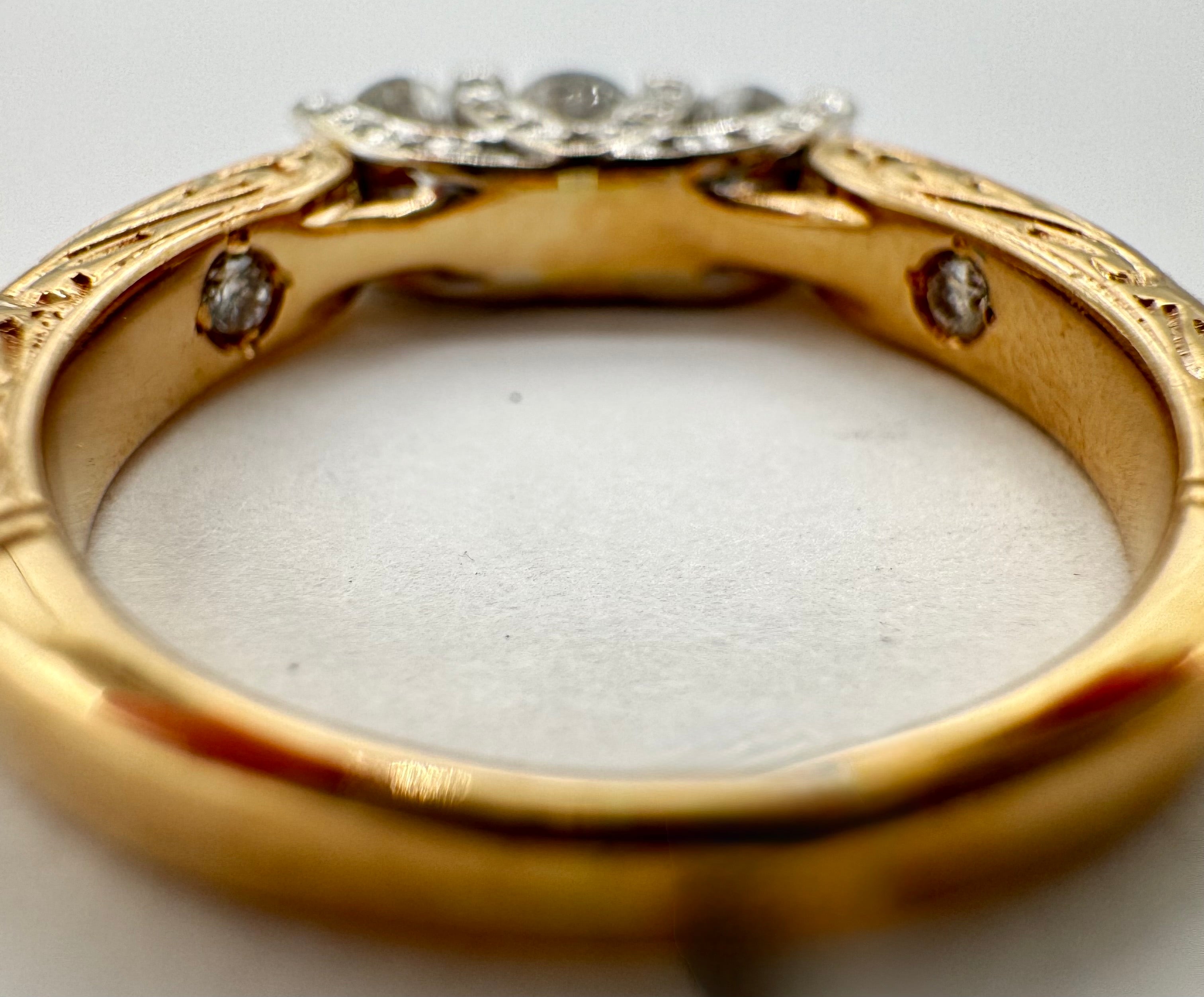 14k Yellow Gold Diamond Wedding Ring