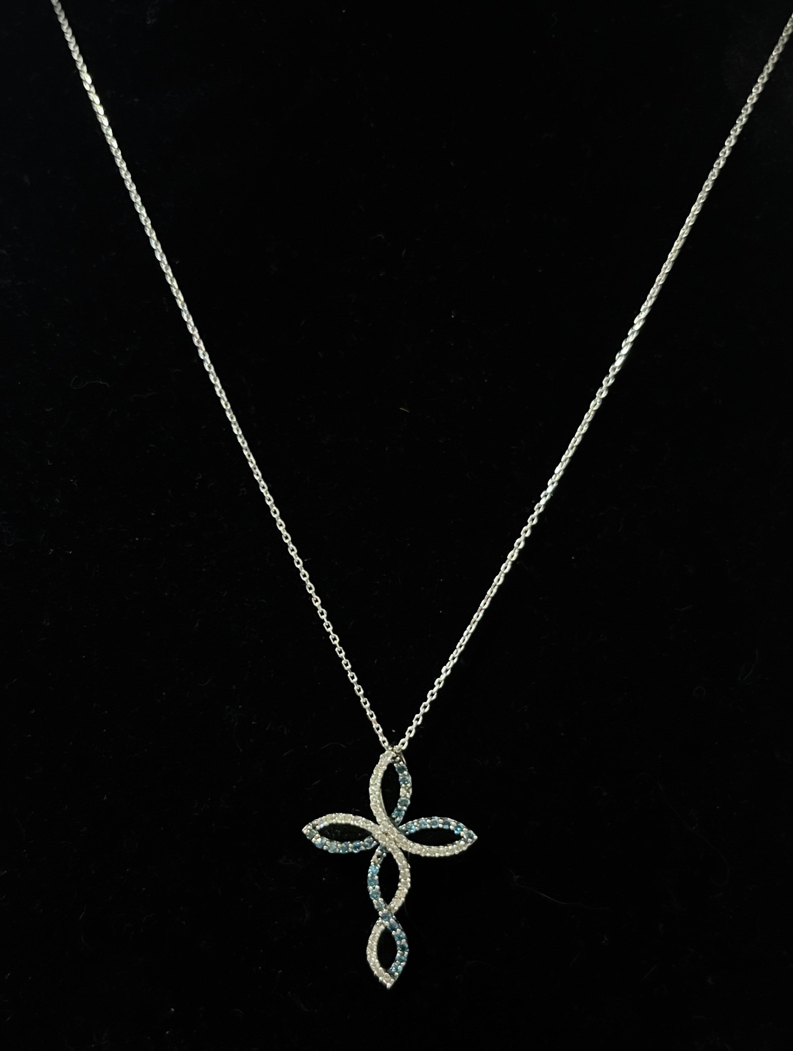 $299 10 Karat Diamond Cross Pendant