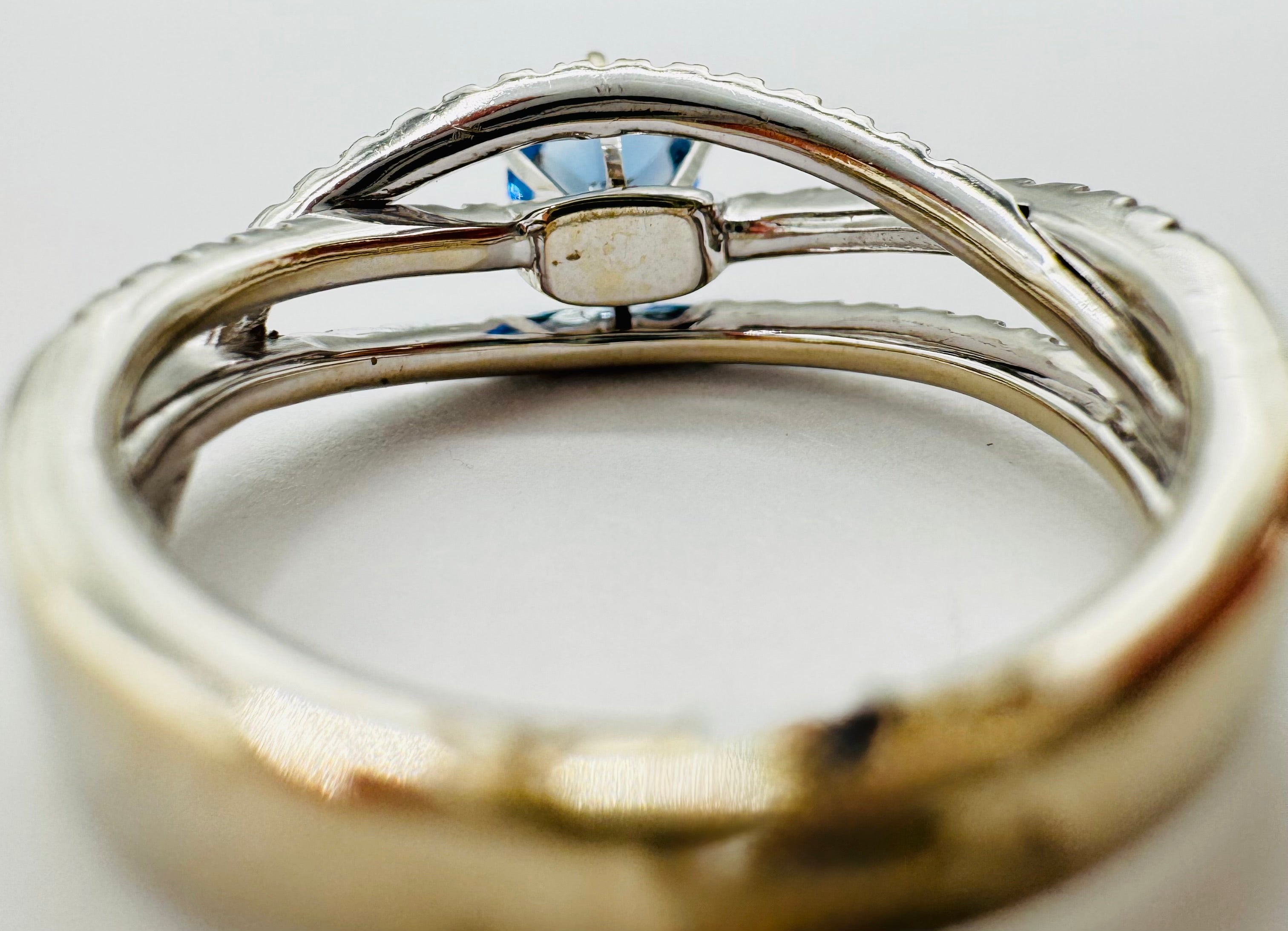 14k White Gold Tanzanite Lady's Ring