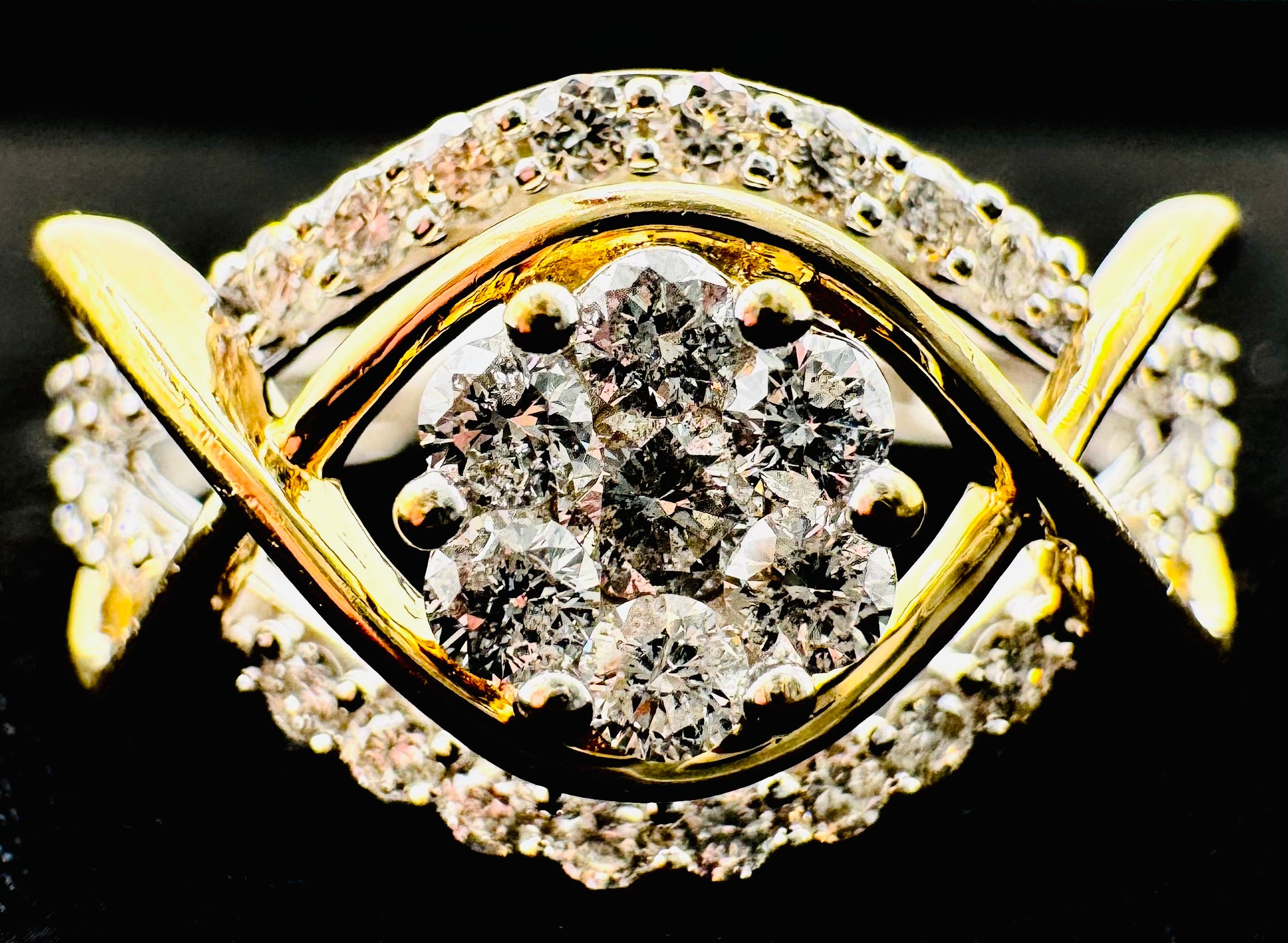 14k Yellow Gold Diamond Ring