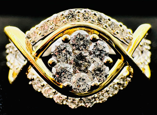 14k Yellow Gold Diamond Ring