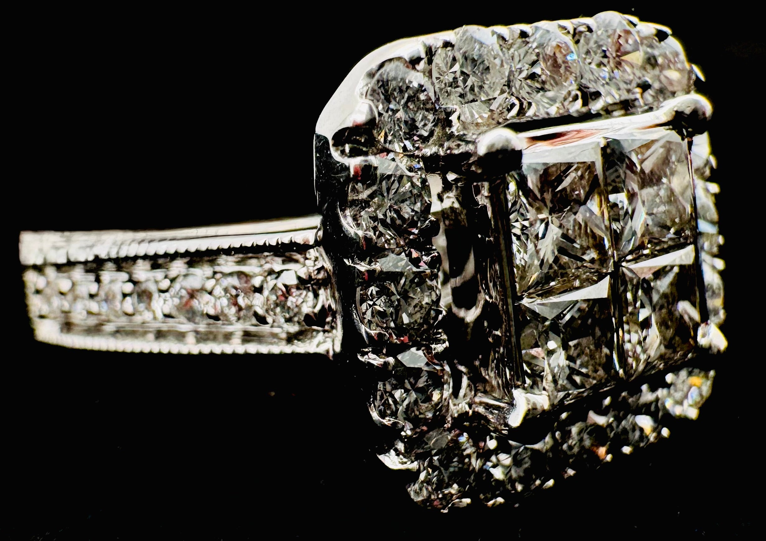 14k White Gold Diamond Ring
