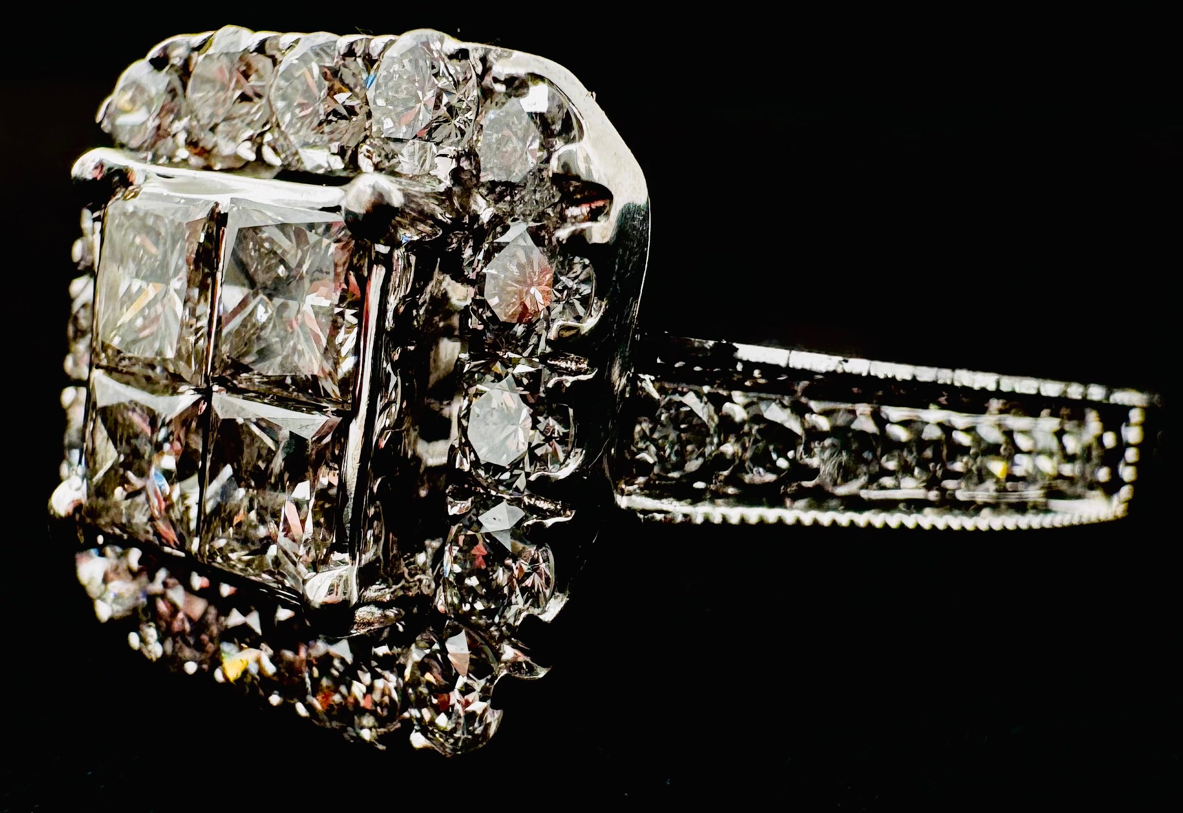 14k White Gold Diamond Ring