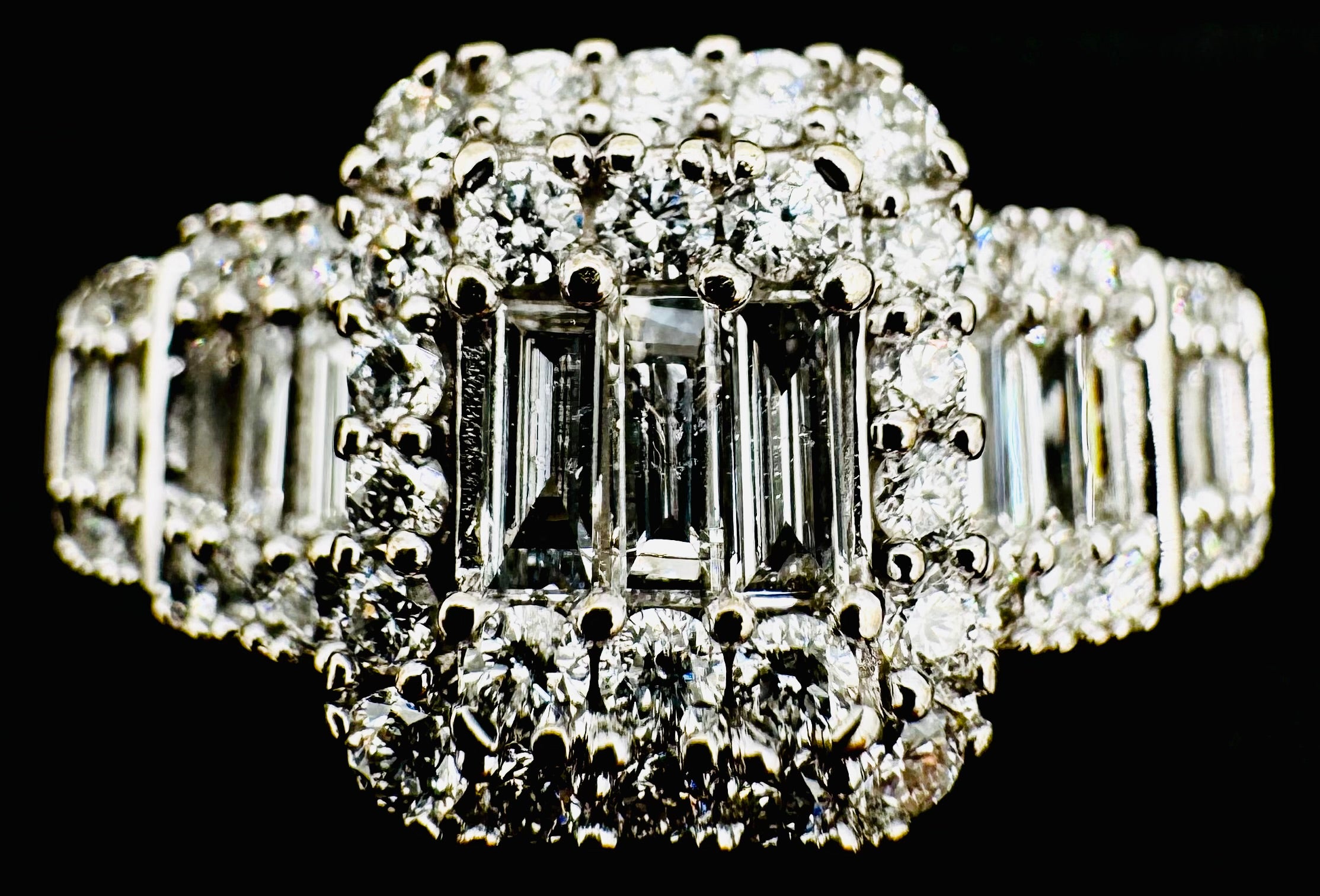 14k White Gold Diamond Ring