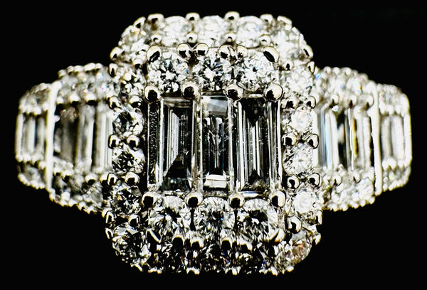 14k White Gold Diamond Ring