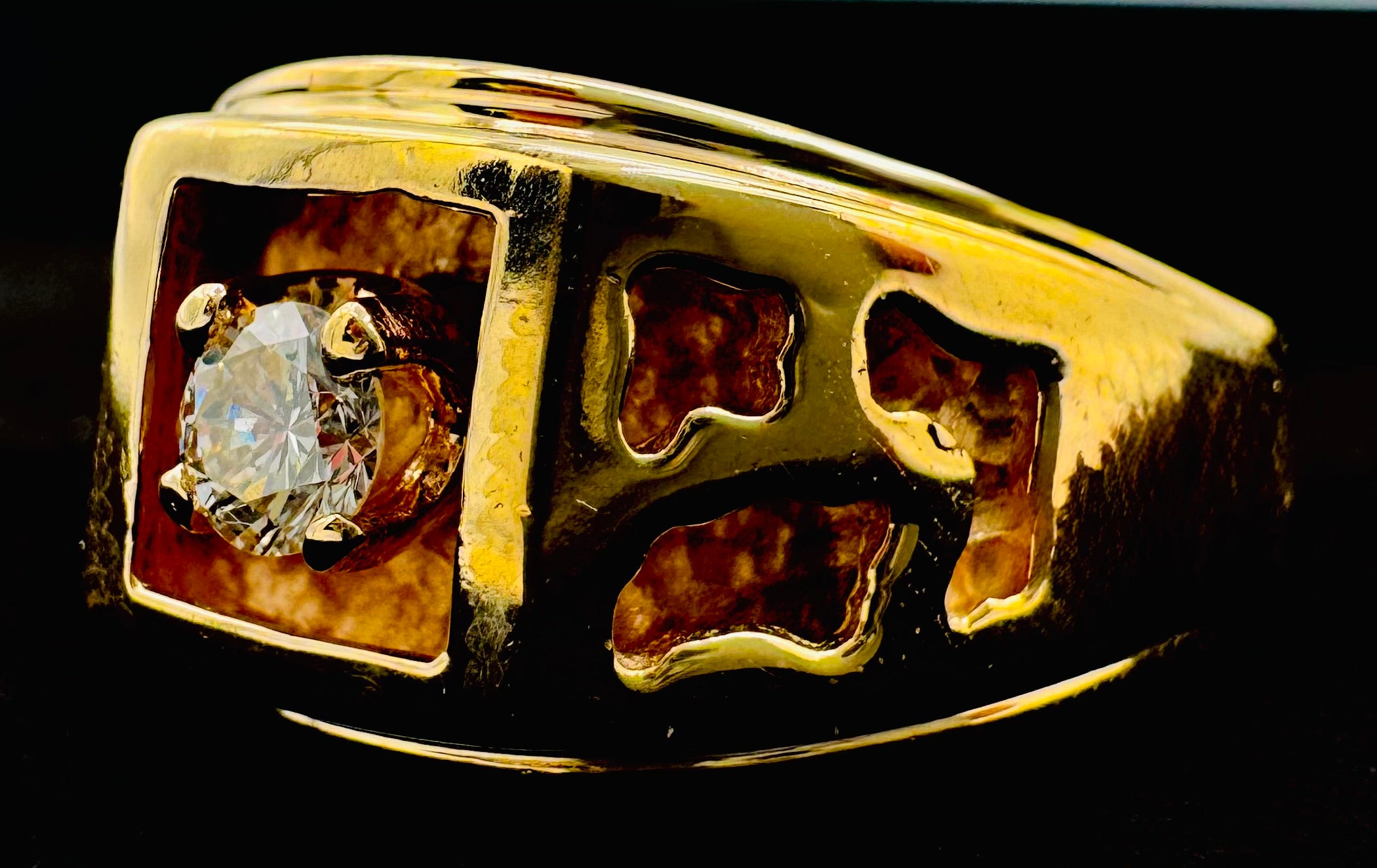 14k Yellow Gold Diamond Ring