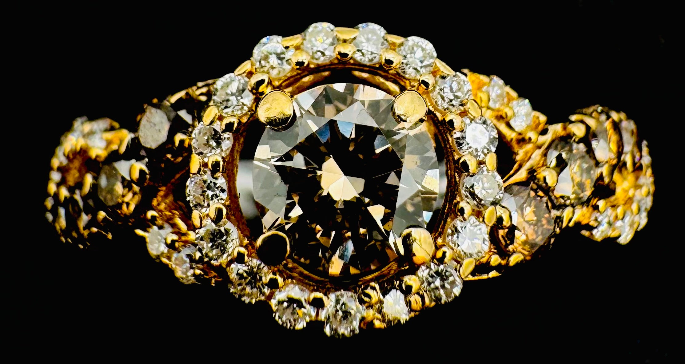 14k Yellow Gold Diamond Ring