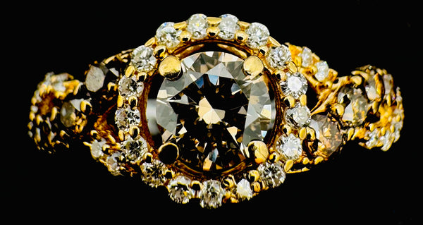 14k Yellow Gold Diamond Ring