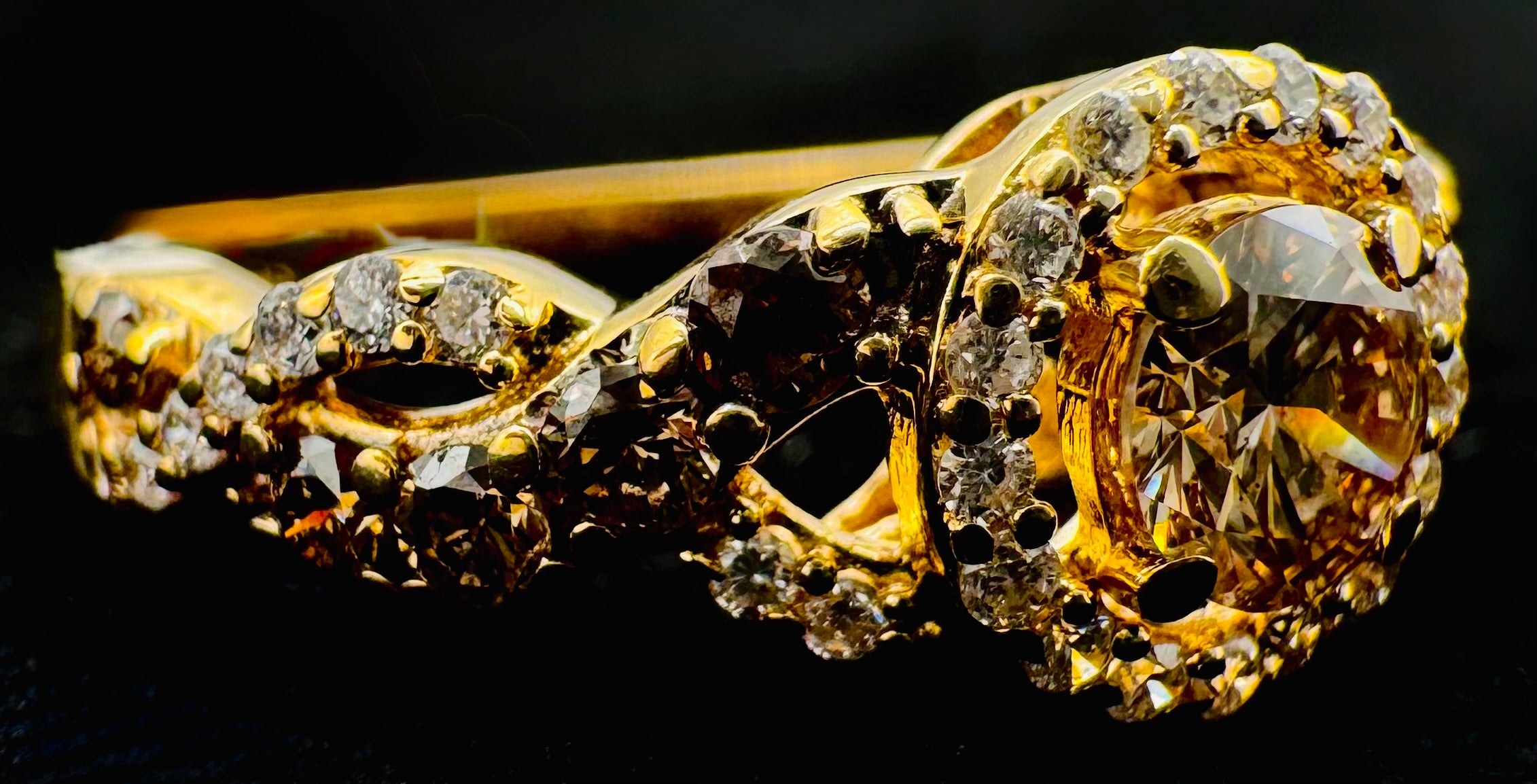 14k Yellow Gold Diamond Ring