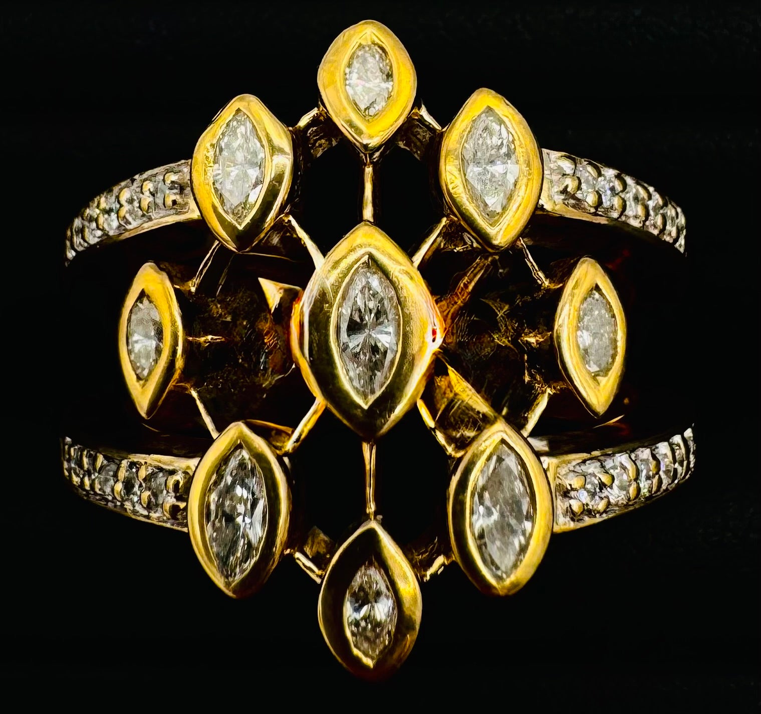 14k Yellow Gold Diamond Ring