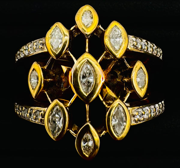 14k Yellow Gold Diamond Ring
