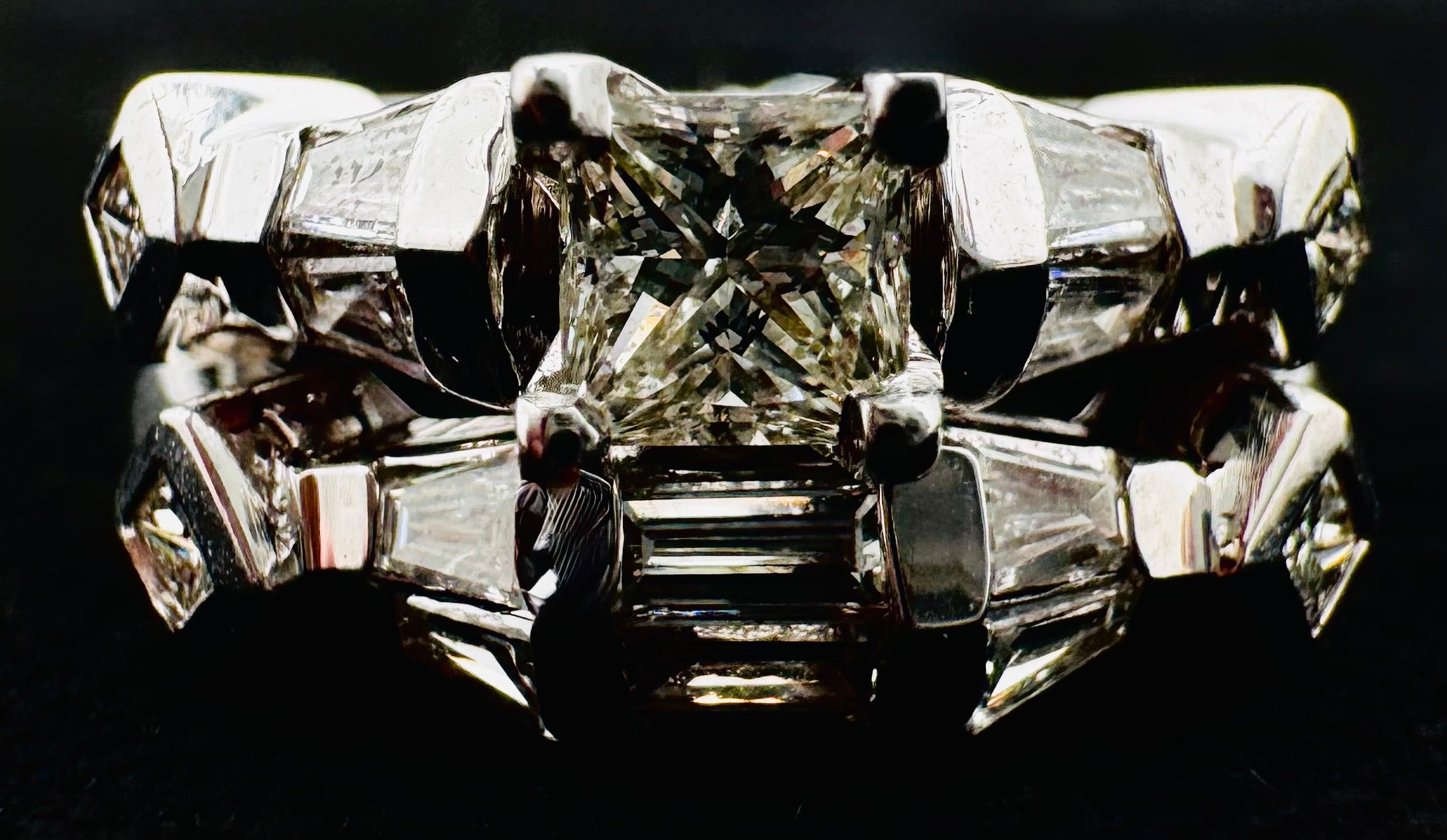 14k White Gold Diamond Wedding Set
