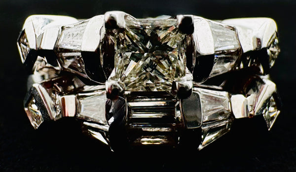 14k White Gold Diamond Wedding Set