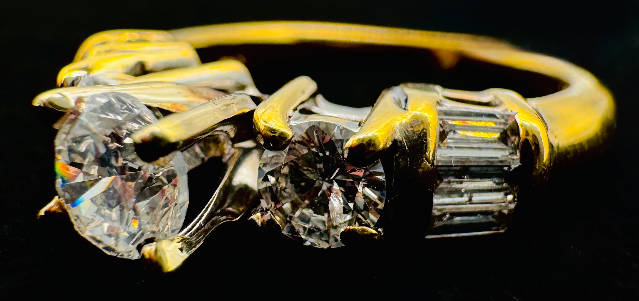 14k Yellow Gold Diamond Ring