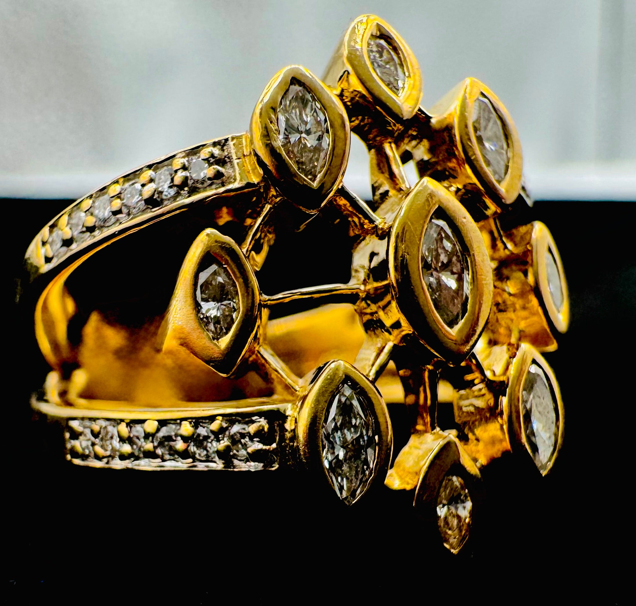 14k Yellow Gold Diamond Ring