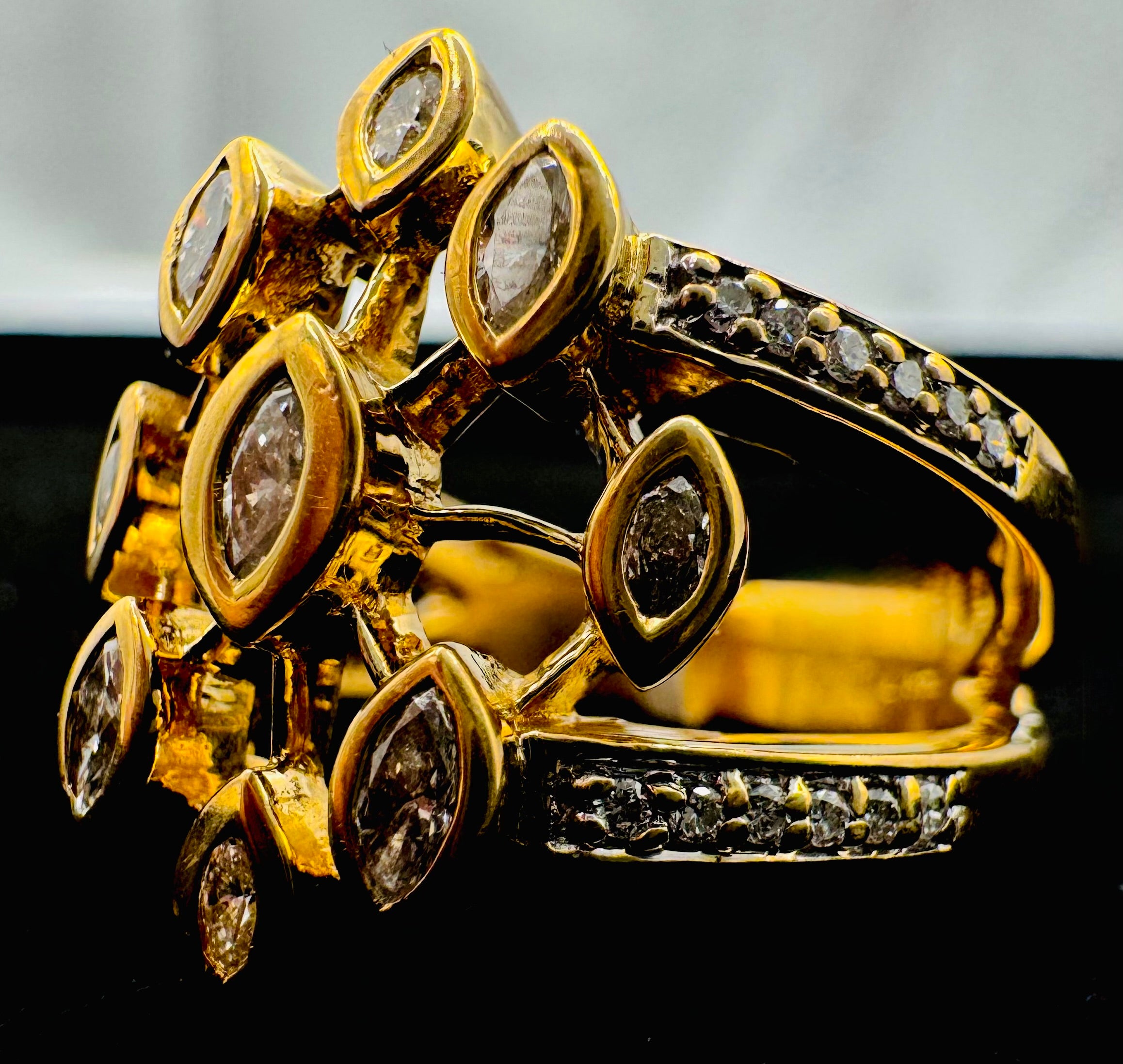 14k Yellow Gold Diamond Ring