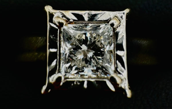 14k White Gold Diamond Ring