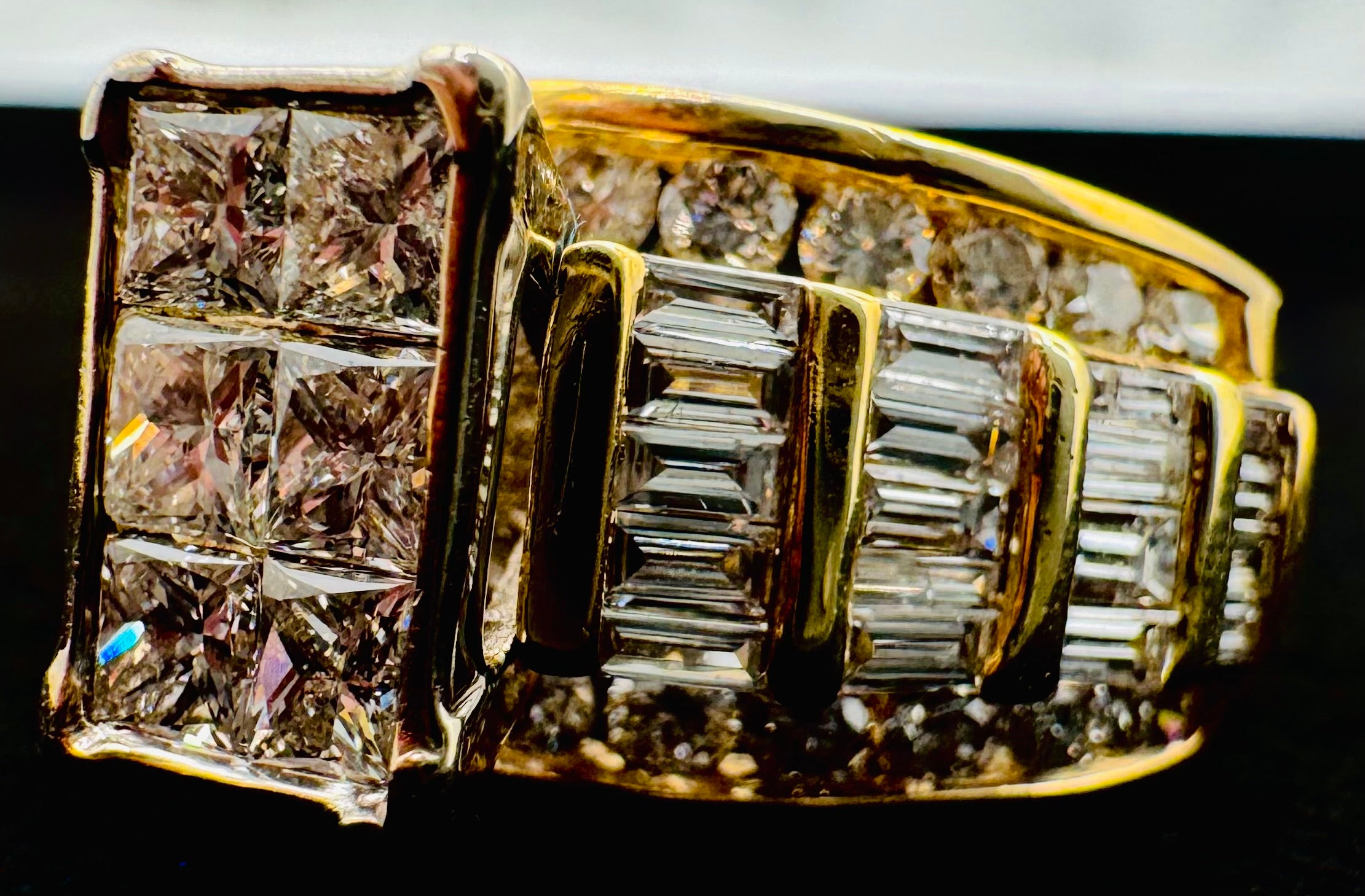 14k Yellow Gold Diamond Ring
