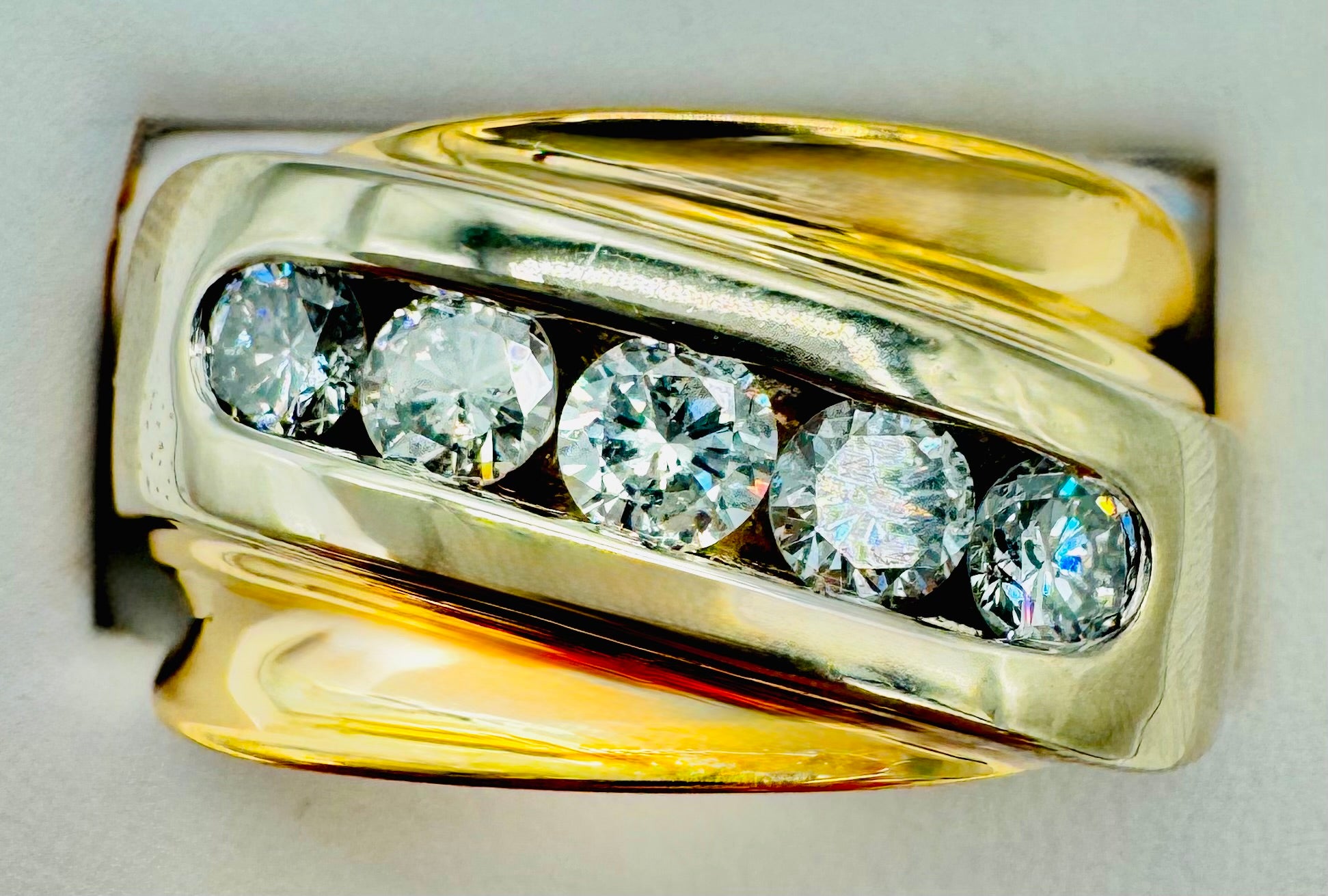 14k 2 - Tone Diamond Ring