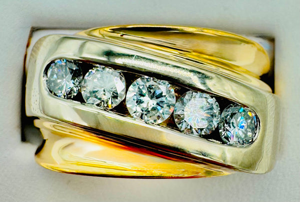 14k 2 - Tone Diamond Ring