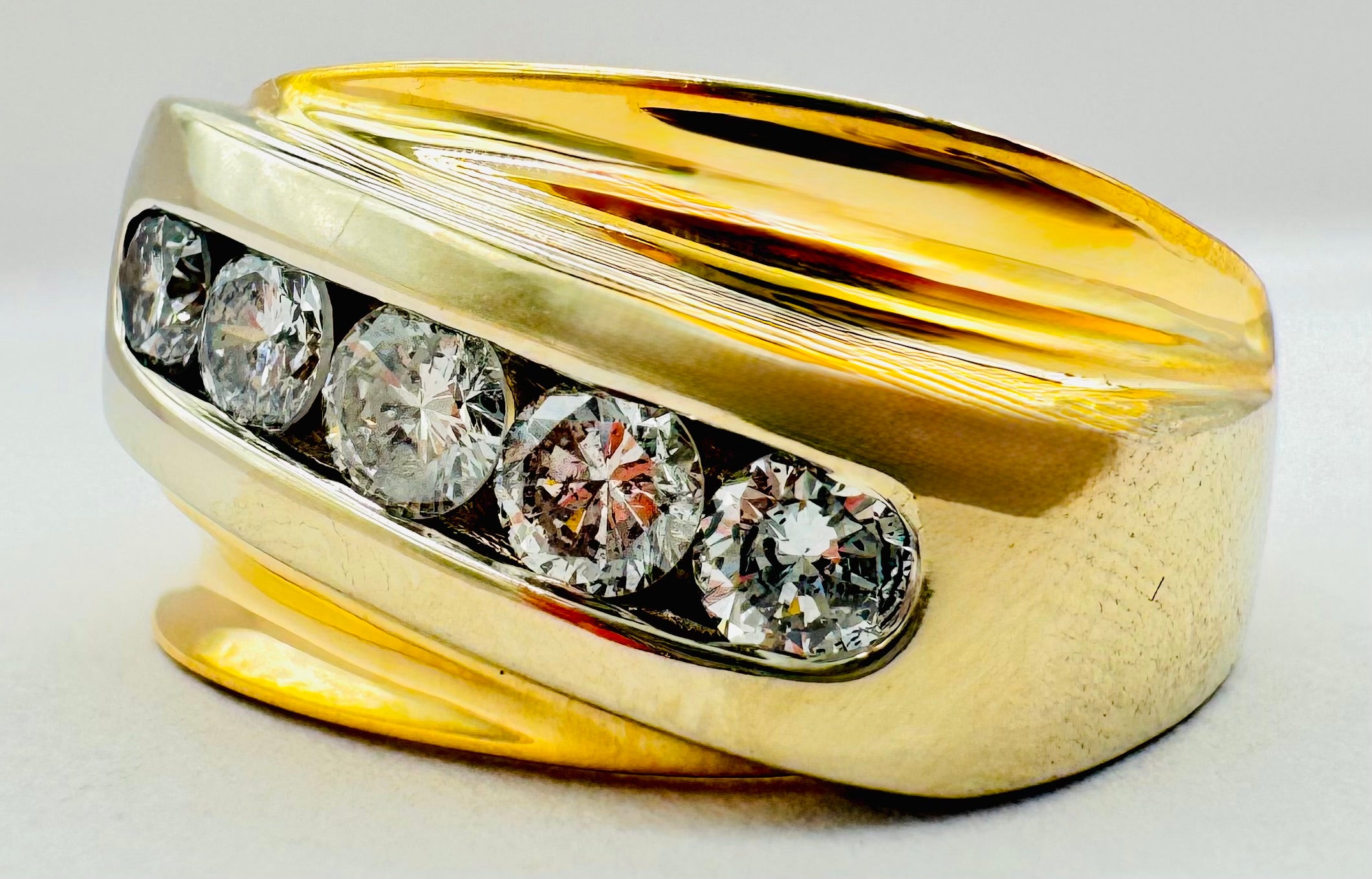 14k 2 - Tone Diamond Ring