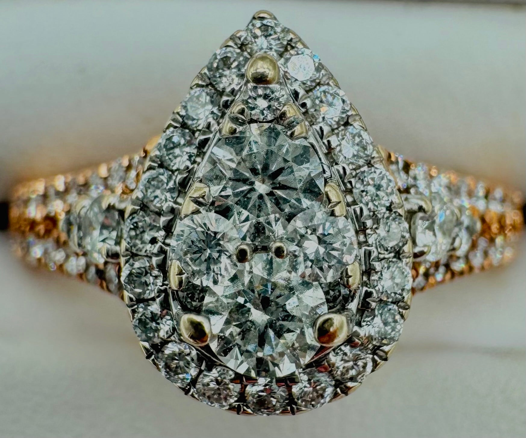 14k Rose Gold Diamond Ring