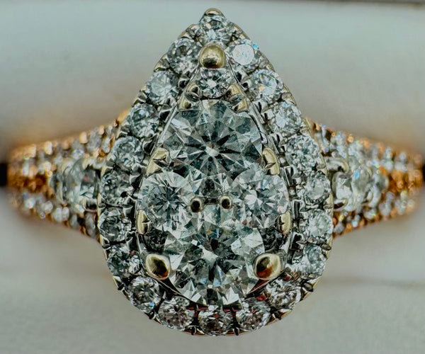 14k Rose Gold Diamond Ring