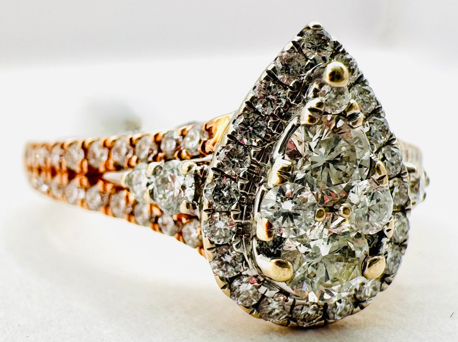 14k Rose Gold Diamond Ring