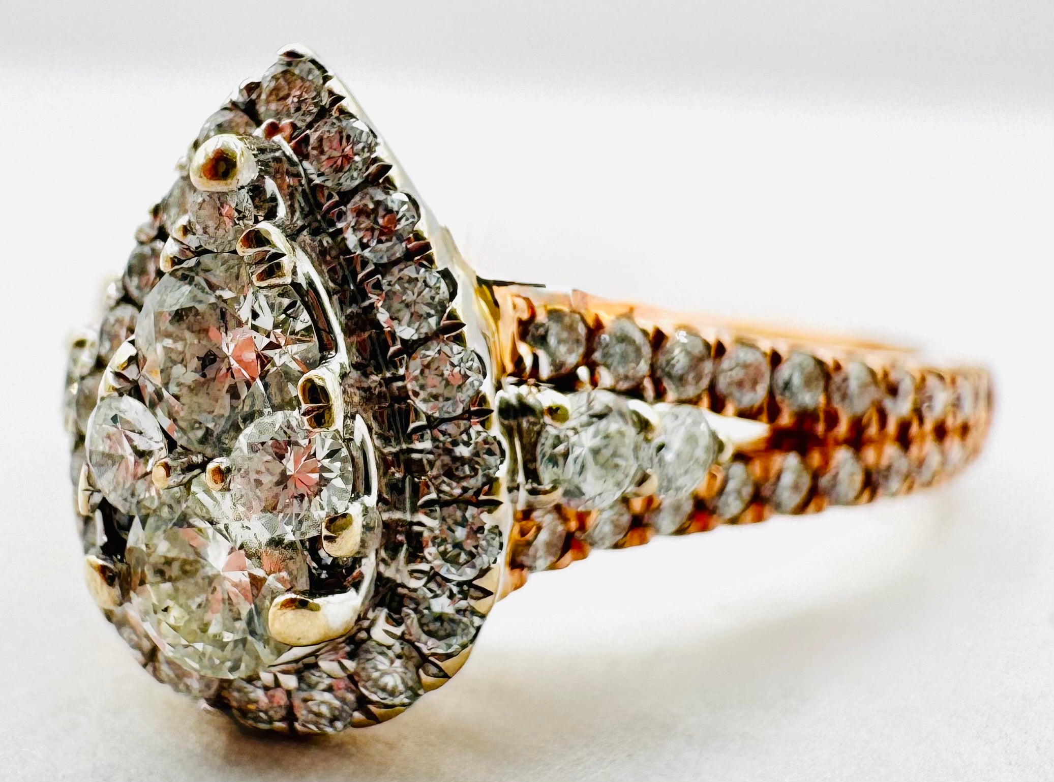 14k Rose Gold Diamond Ring