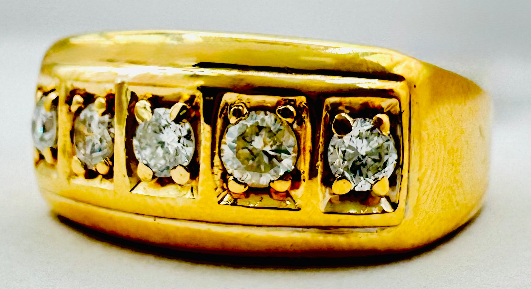 14k Yellow Gold Diamond Ring