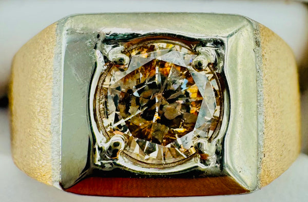 14k Yellow Gold Diamond Ring