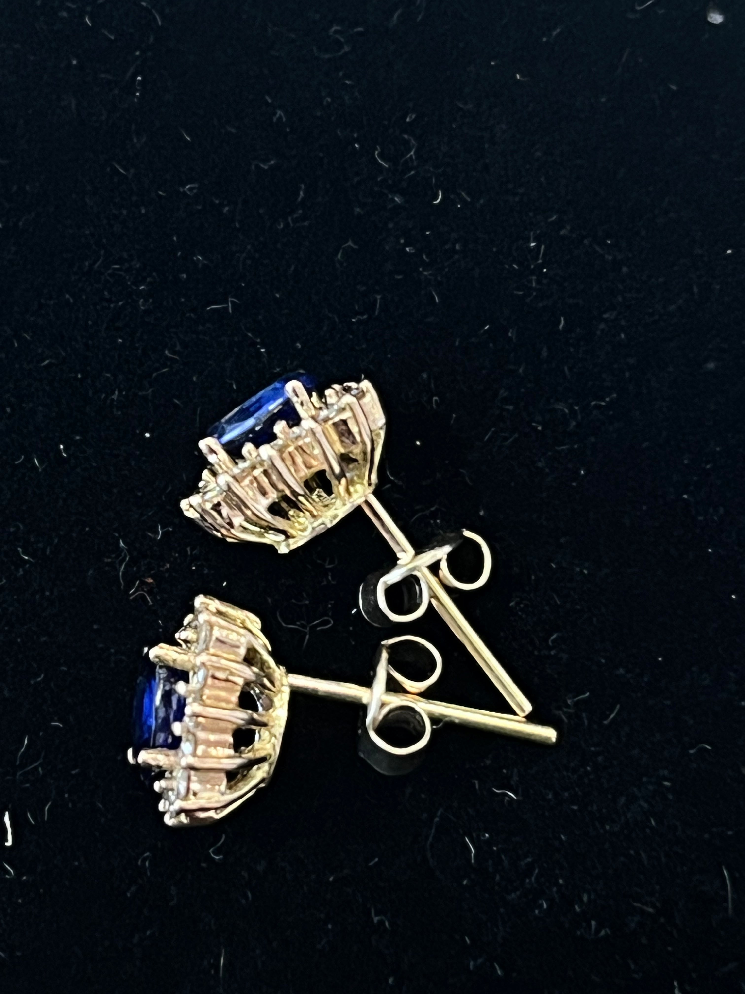 $299 Clearance 14 Karat Sapphire Earrings