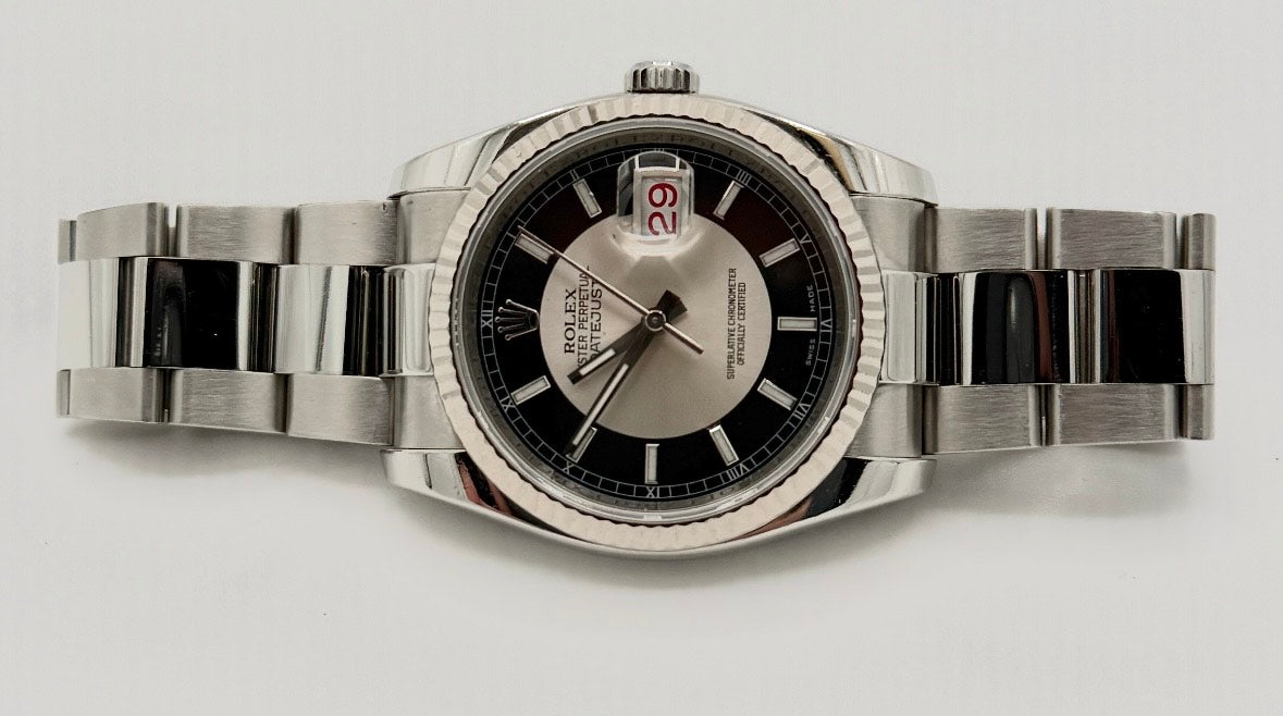 Pre-Owned Men's Rolex Datejust Tuxedo Dial