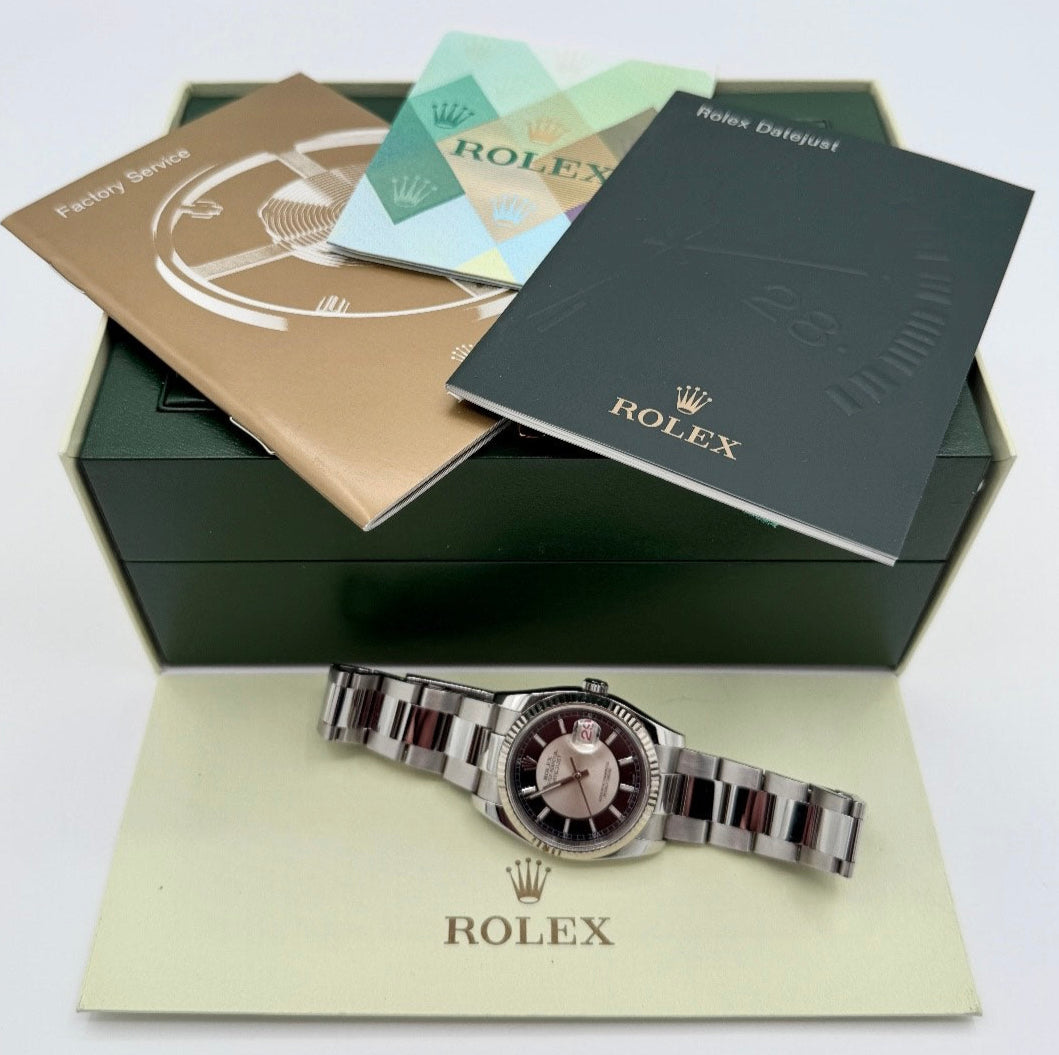 Pre-Owned Men's Rolex Datejust Tuxedo Dial