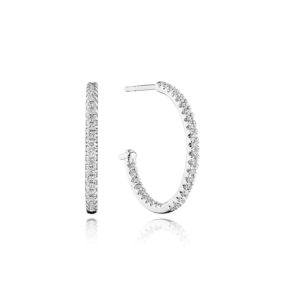 Verragio Veritage Collection 22mm Whimsy Diamond Hoop